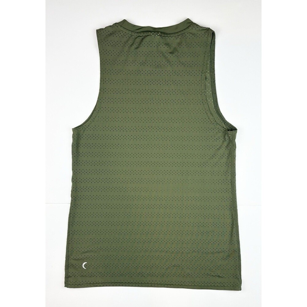Zyia Chill XS Tank Top Olive Green Workout Athleisure Breathable Sleeveless